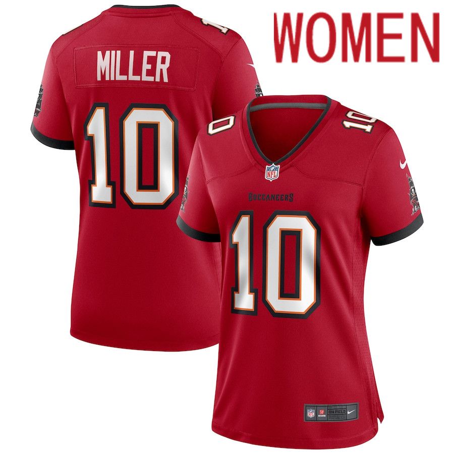 Women Tampa Bay Buccaneers 10 Scotty Miller Nike Red Game NFL Jersey